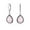 Pink, variant on Bling Jewelry Womens  Western Milgrain Gemstone Dangle Earrings Lapis