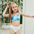 thumbnail image 4 of REDARER Girls Holiday Cute Tie-dye PrintBikini Set Two Piece Swimsuit Bathing Suit,Girls Swimsuit,160, 4 of 6