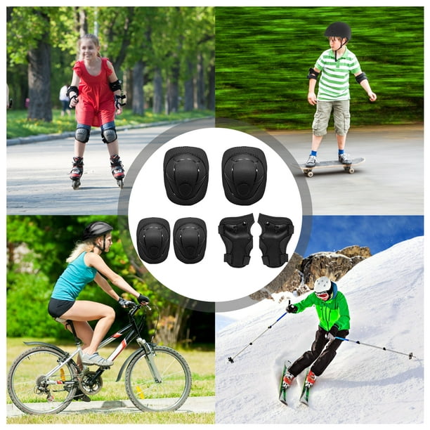 Ensemble D'équipement De Cyclisme De Protection De Ski / Patinage Pour  Adultes Avec Protège-poignets, Coudières, Genouillères, Protège-hanche, 4  Pièces, Mode en ligne
