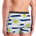 thumbnail image 5 of Junzan Daisy Striped Nautical Mens Underwear Boxer Briefs For Men’s - Small, 5 of 9