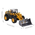 thumbnail image 6 of 1:55 Construction Vehicle Toy Set Snow Plow Road Roller Forklift Bulldozer Toy for Kids, 4 Alloy Interchangeable Parts, 6 of 11