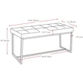 thumbnail image 2 of CorLiving Huntington Chrome Base Rectangular Fabric Bench, 2 of 5
