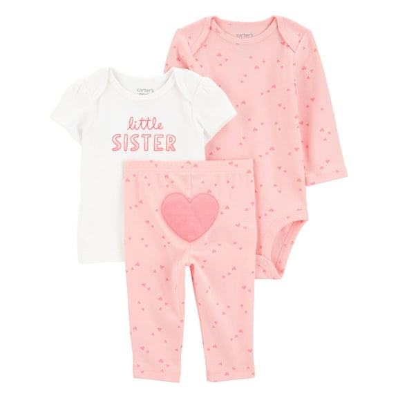 Carter's Child of Mine Baby Girl Outfit Set, 3-Piece, Sizes 0/3-24 Months