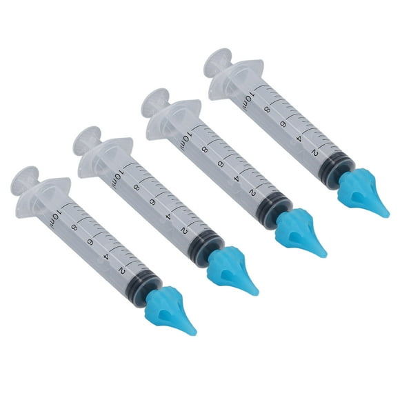 Ear Wax Flusher,4pcs Universal Ear Wax Ear Syringe Ear Irrigation Syringe Leading Edge Technology
