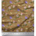 thumbnail image 1 of Soimoi Cotton Jersey Fabric Buttons,Sheep & Owl Kids Print Fabric by the Yard 58 Inch Wide, 1 of 1