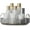 Smoky Gray, variant on 360 Rotating Makeup Organizer and Storage for Vanity Countertop 2 Tiers, High Capacity Cosmetic Skincare Perfume Organizers for Dresser Bathroom Lazy Susan (Amber Gold)