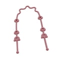thumbnail image 1 of Cadena de chupete de silicona,Correas de seguridad de cadena de chupete de silicona para niños y niñas,Soporte para chupete Cadena de silicona Juguete para biberón,Correa Chupete Cordón Rojo, 1 of 8