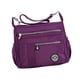 thumbnail image 1 of Bolso de hombro para mujer, moderno, tipo bandolera, sencillo, con múltiples bolsillos. violetas, 1 of 9