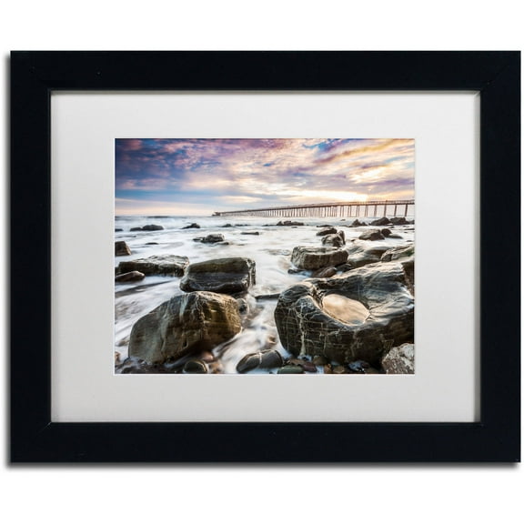 Chris Moyer 'Goleta Shores' Matted Framed Art