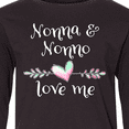 thumbnail image 4 of Inktastic Nonna and Nonno Love Me- Heart Grandchild Long Sleeve Youth T-Shirt, 4 of 5