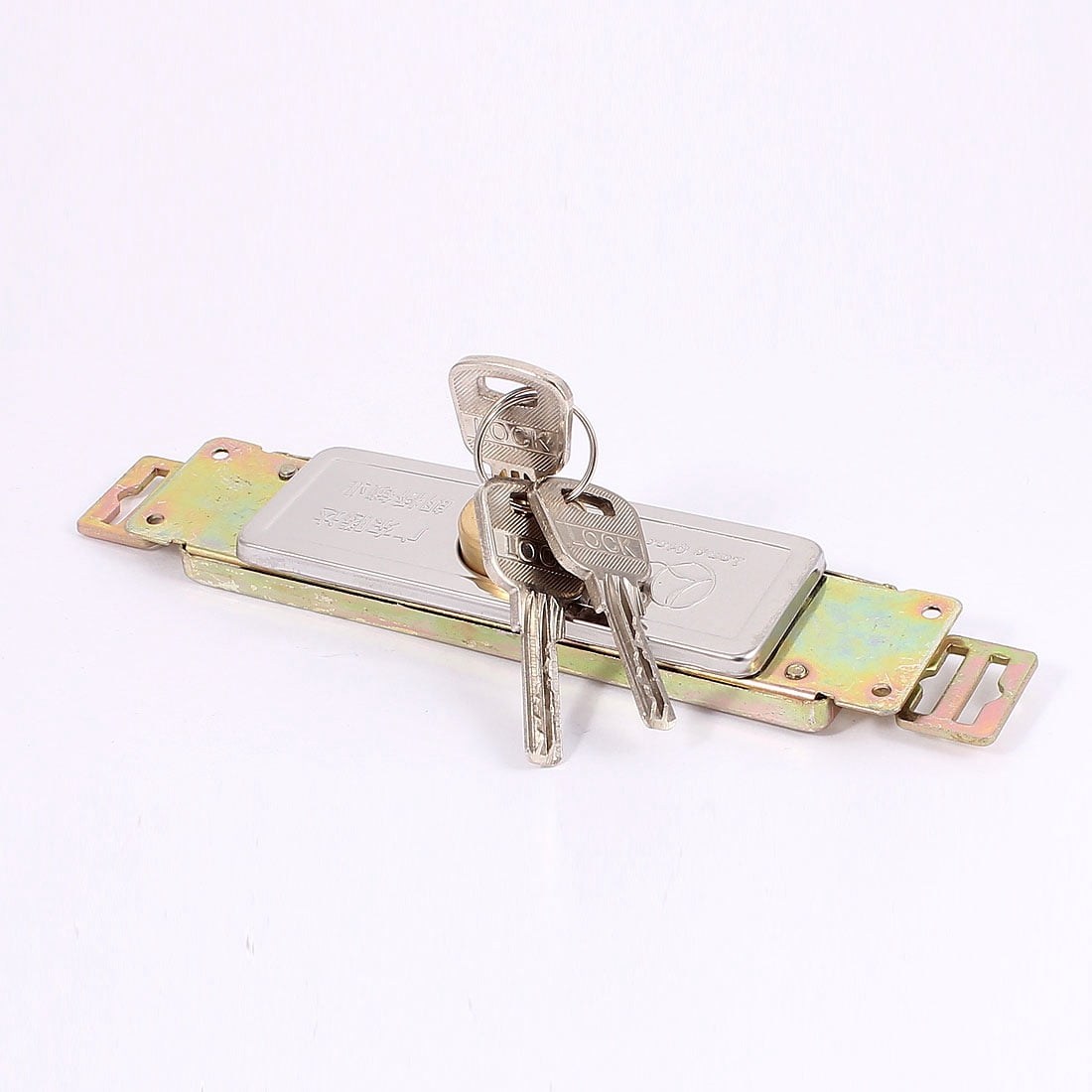Unique Bargains Metal Security Locker Store Warehouse Garage Rolling Gate Door Lock Brass