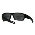thumbnail image 4 of Mens Xloop Warp Around Sport Plastic Rectangular Sunglasses Solid Black, 4 of 4