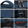 thumbnail image 4 of Mochila para portátil resistente al agua, compatible con portátiles de 15,6 pulgadas con puerto de carga USB azul, 4 of 4