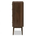 thumbnail image 5 of Bowery Hill Contemporary 5 Drawer Chest in Brown, 5 of 10