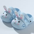 thumbnail image 2 of KPOPLK Kids Boys Girls Cartoon Clogs Slippers Toddler Slip On Lightweight Beach Pool Sandals Size 12,Blue, 2 of 5