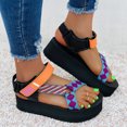 thumbnail image 1 of Vedolay Sandals for Women Summer Women's Flat Sandals T-Strap Thong Sandals Summer Flat Sandals,Orange 6.5, 1 of 5