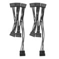 thumbnail image 1 of 2 piezas Molex 4pin Ide Cable divisor de fuente de alimentación de disco duro de 15 pines a 5 Sata para servidor de PC de bricolaje 18awg 4, 1 of 5
