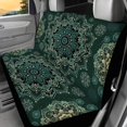 thumbnail image 4 of Qpednta Green Mandala Car Seat Covers Full Set for Women Automotive Accessories Universal Fit for Car,Truck,SUV,Vans Elastic Front & Rear Auto Seats Protector, 4 of 7