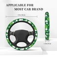 thumbnail image 3 of KLL Happy saint Patricks day Car Steering Wheel Cover, Universal 15 inch, Soft Elastic and Comfortable,Car Accessories Decorations, 3 of 6