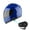 Z Bluetooth Glossy Blue, variant on 1Storm New Motorcycle JH901 Bike Full Face Helmet Matt Black + One Extra Clear Shield + Motorcycle Bluetooth Headset