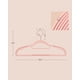 thumbnail image 5 of Perchas SONGMICS para ropa, 50 unidades, antideslizantes y delgadas, 42 cm, color rosa, 5 of 7