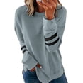 thumbnail image 1 of Femmes Casual Col Rond Cravate Teinture Sweat-Shirt Imprimé Imprimé en Vrac Doux à Manches Longues Pull Tops Chemises, 1 of 2