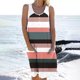 thumbnail image 2 of Vestido informal de verano para mujer, sin mangas, hasta la rodilla, plisado, con estampado de bolsillo Pompotops ghjkhdj3673, 2 of 5