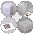 thumbnail image 2 of FELTECHELECTR 1 caja de almacenamiento para extensiones de pestañas multicapa, vitrina de maquillaje para pestañas, color blanco, 2 of 7