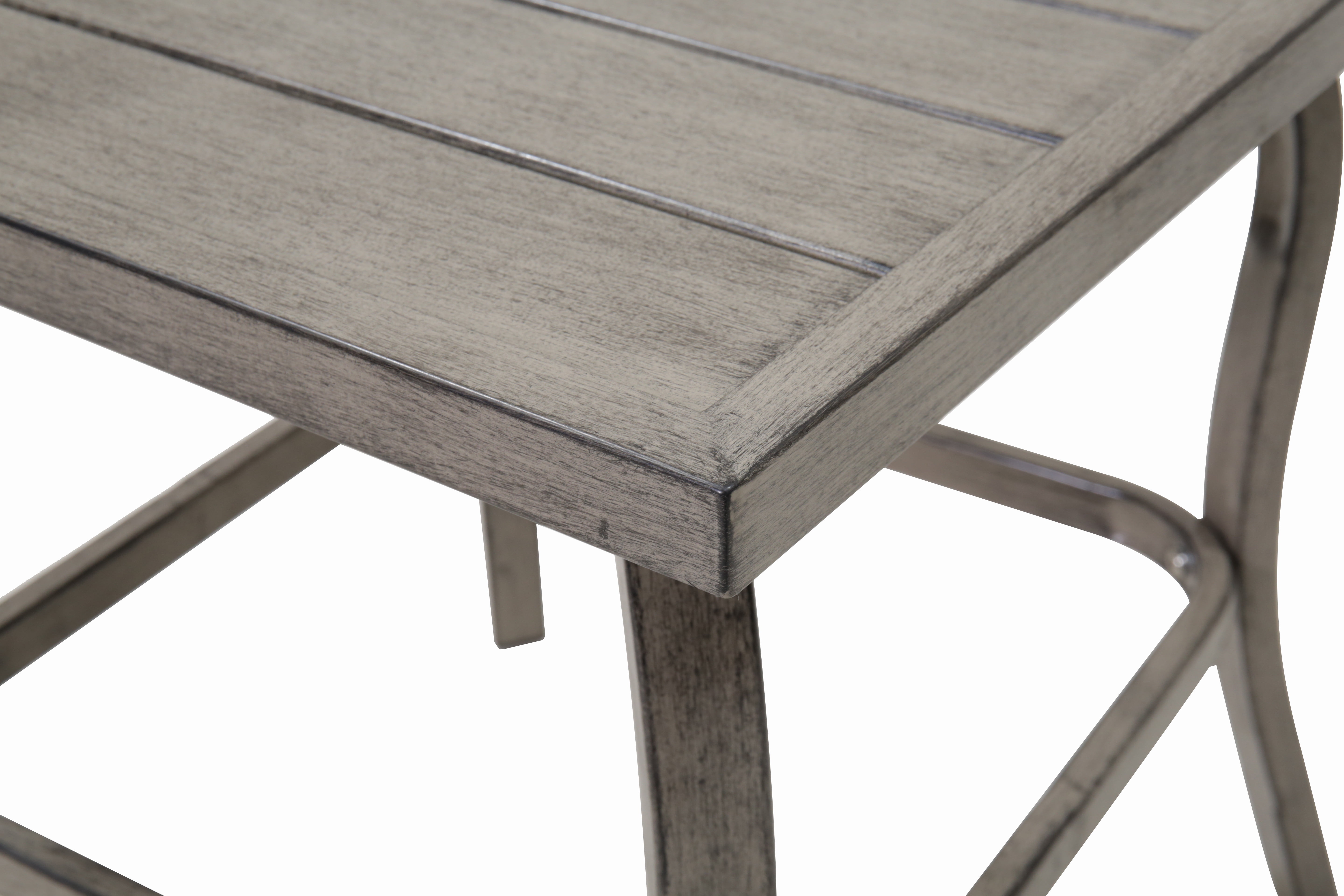 Outdoor Side Table, Sturdy Small Coffee End Table for Garden Patio Poolside, Grey