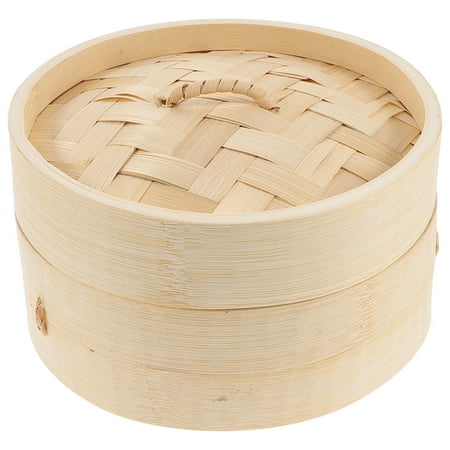 

1 Set of Household Bamboo Steamer Kitchen Bun Steamer Bamboo Steamer Basket Kitchen Steamer