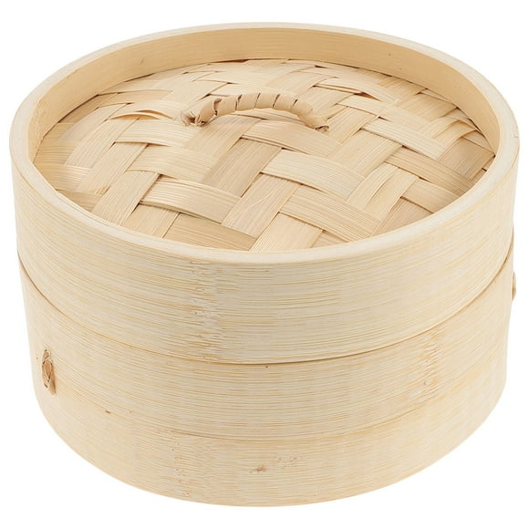 1 Set of Household Bamboo Steamer Kitchen Bun Steamer Bamboo Steamer Basket Kitchen Steamer