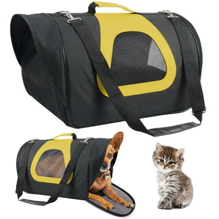 1 Small Portable Poly Pet Carrier Mesh Travel Puppy Kitten Dog Cat Tote Bag 13