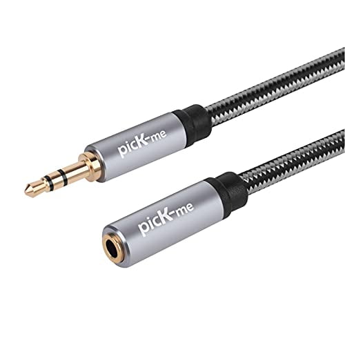 picK-me TRS 3.5mm Male to TRS 3.5mm Female Stereo Auxiliary Audio Cable, for Speaker, Car, Smartphone,MP3,
