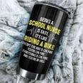thumbnail image 4 of School Nurse Tumbler Stainless Steel 20oz, Funny School Nurse Appreciation Gifts Bulk For Birthday Christmas, School Nurses Day Gifts For Women Men, School Nurse Coffee Cup, 4 of 4