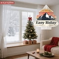 thumbnail image 4 of Metal Hanging Christmas Tree Wind Decorations - Stylish Garden Spinners with Retro Geometric Patterns & Vibrant Orange to Yellow Gradient, 4 of 7