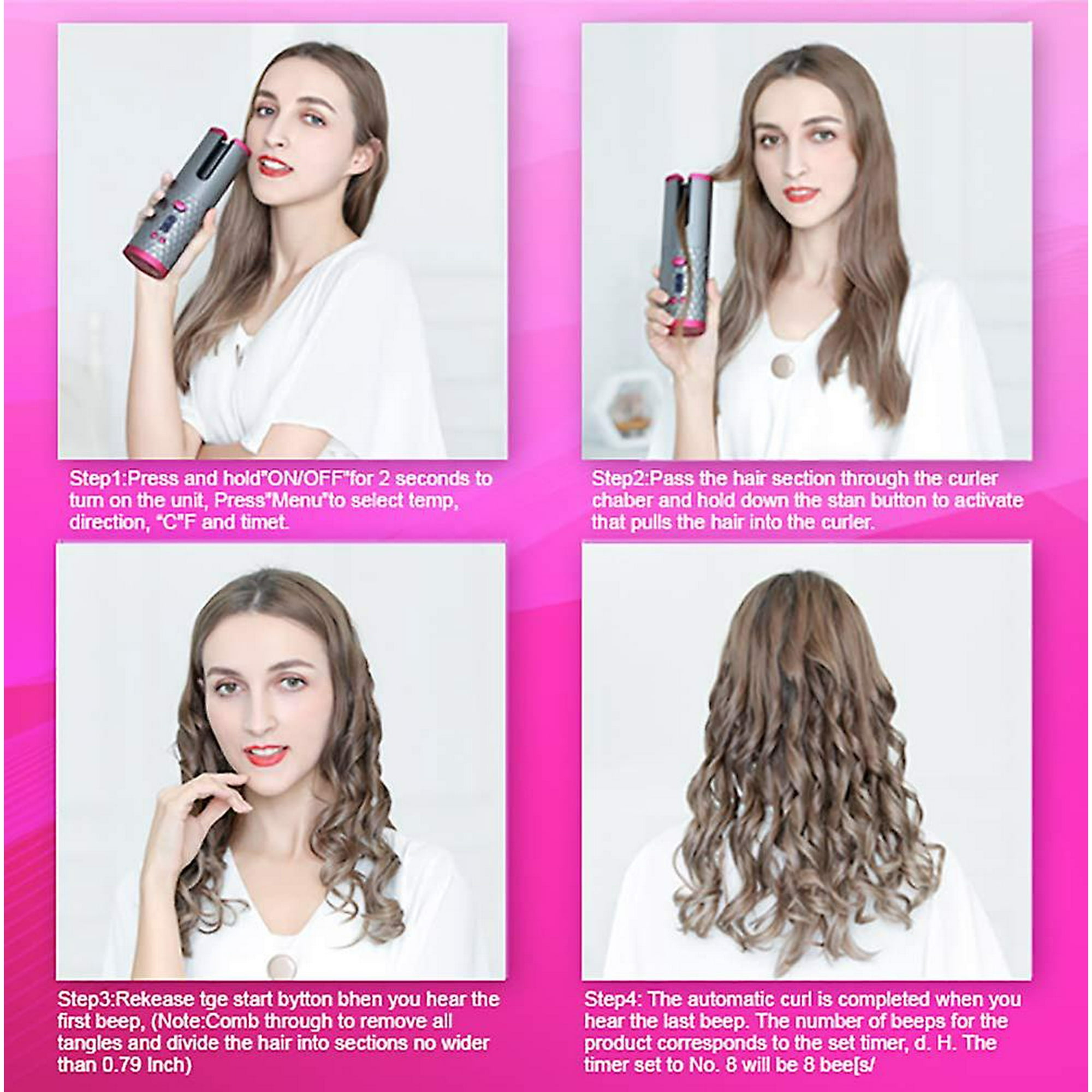 Bee curly curling iron hotsell