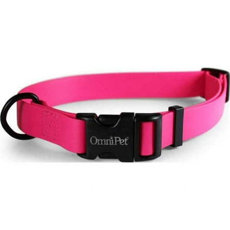 UPC: 0024764263525 | Leather Brothers 19144-RB 1 x 18 x 26 in. Carnival Biothane Dog Collar Raspberry