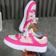 thumbnail image 5 of Comfortable Lightweight Sneakers for Men and Women in White & Pink, Colorblock Design - Ideal for Walking and Commuting, 5 of 6