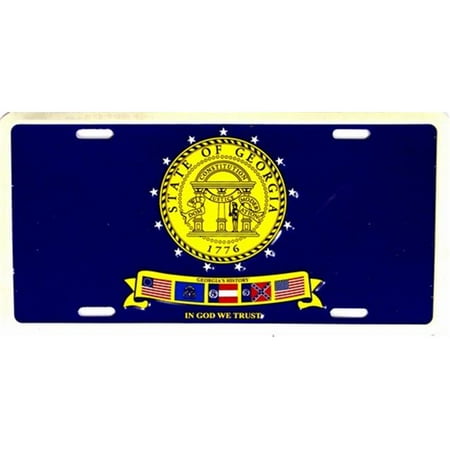 LP - 473 Georgia State Flag License Plate - 2271 - Walmart.com