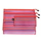 thumbnail image 1 of Bolsillos de archivos coloridos de 3 piezas Bolsas de almacenamiento de archivos con cremallera de malla de nailon Bolsa organizadora de documentos, 1 of 3