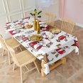thumbnail image 3 of White Christmas Santa and Character Pattern Rectangle Tablecloth 60"x120",Waterproof Polyester Rectangle Table Cloth, Wipeable Spillproof Polyester Tablecloth for Dining, Camping, Indoor and Outdoor, 3 of 6