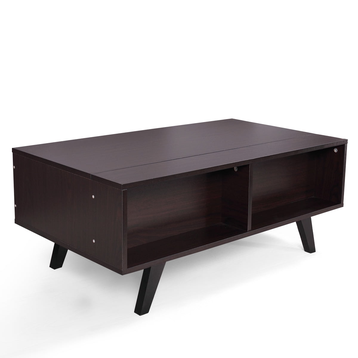 Kepooman Wood Lift Top Coffee Table with Hidden Compartment and Storage Shelves Modern Furniture Kepooman Wood Lift Top Coffee Table with Hidden Compartment and Storage Shelves Modern Furniture