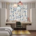 thumbnail image 5 of Blue Botanical Kitchen Curtains 63 Inch Length, Farmhouse Spring Summer Plant Grommet Top Bedroom Living Room Curtains, Light Filtering Cafe Curtain Drapes 2 Panels Set 84''x63'', 5 of 9
