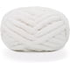 thumbnail image 1 of 2 pcs Chunky Knit Chenille Yarn for Hand Knitting Blankets, Super Soft Large Jumbo Blanket Yarn (White), 1 of 5