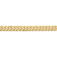 thumbnail image 2 of Real 14kt Yellow Gold 6.25mm Flat Beveled Curb Chain Chain ; 9 inch; Lobster Clasp; for Adults and Teens; for Women and Men, 2 of 4