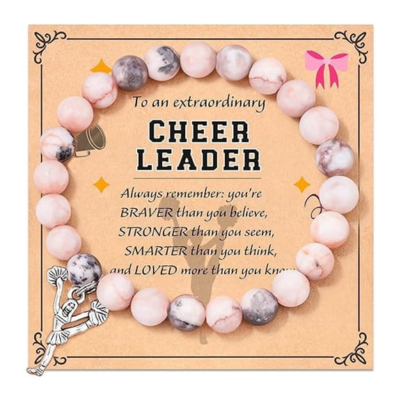 Teacher Appreciation Gifts for Women, Teacher Stretch Bracelet with Apple Charm, Natural Stone Beads Teacher Bracelets, Teachers Day Birthday Retirement Appreciation Gifts