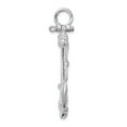thumbnail image 2 of Million Charms 925 Sterling Silver Nautical Charm, Polished 3D Anchor with and Rope Pendant, 2 of 4