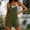 Army Green, variant on Women's 2026 Summer Spaghetti Strap Square Neck Romper, Gathered Empire Waist Pocket Loose Wide Leg Sleeveless Casual Short Jumpsuit for Beach Vacation Daily Streetwear