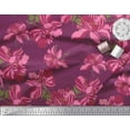 thumbnail image 2 of Soimoi Crepe Silk Fabric Dot & Floral Artistic Print Fabric by The Yard 42 Inch Wide, 2 of 3