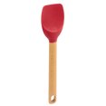 thumbnail image 1 of Holiday Time Silicone & Beechwood Spoonula Spatula, Red, 1 of 9